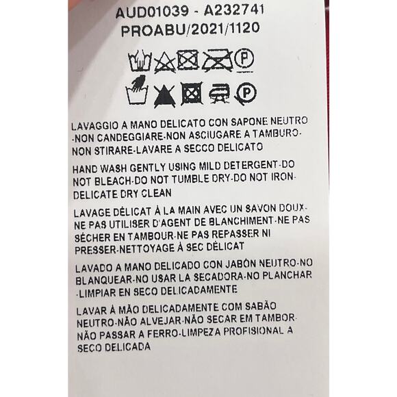 M2-42 VERSACE Women's Greca Sports Bra Cotton Soft Stretch Red Size 1/XS - Picture 9 of 9